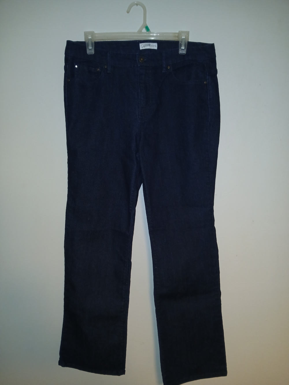 Jaclyn Smith Dark Blue Straight-Leg Women's Jeans